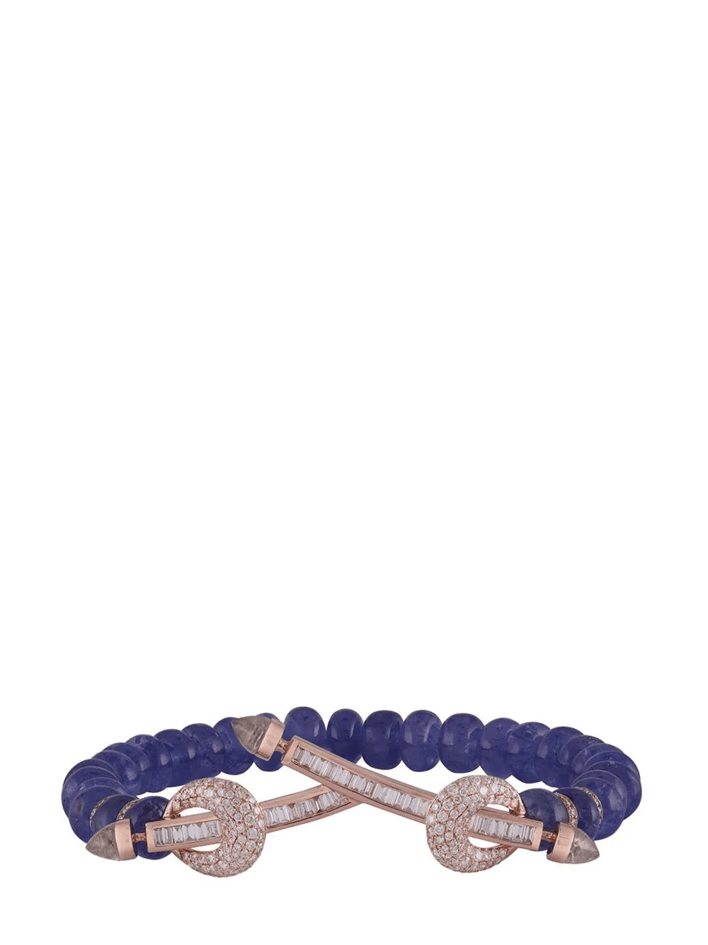 18kt rose gold Chakra diamond and tanzanite bracelet - Image 1