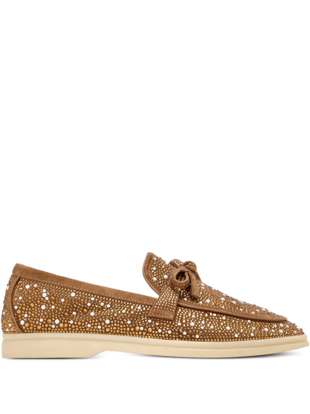 Aurelia embellished bow-detail loafers - Image 1