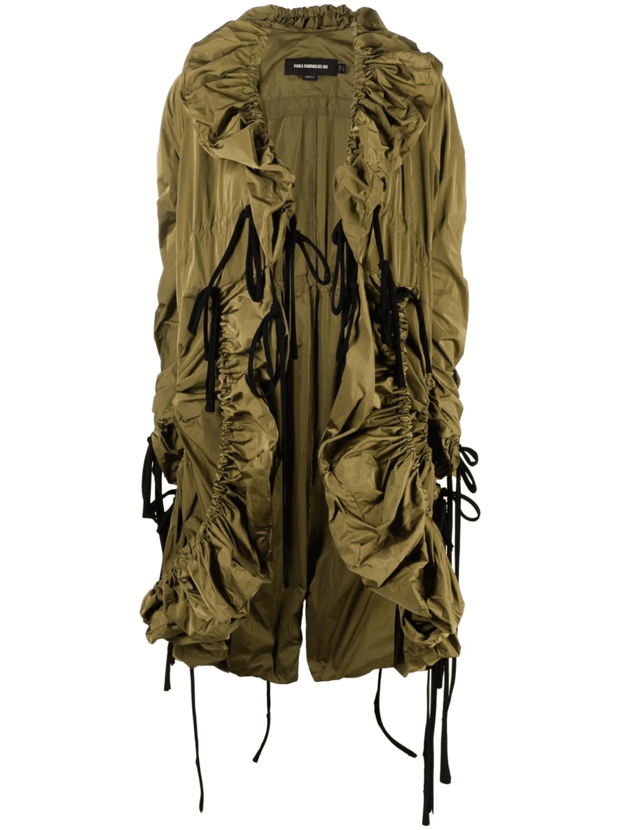 Drapey ruffled parka - Image 1