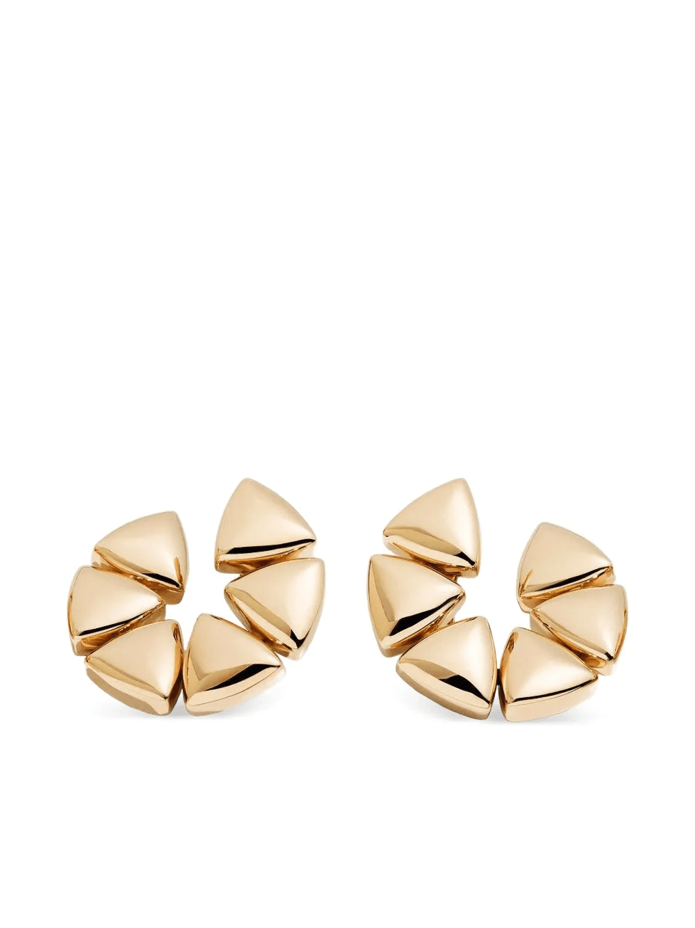 18K rose gold Triangular Elements earrings - Image 1