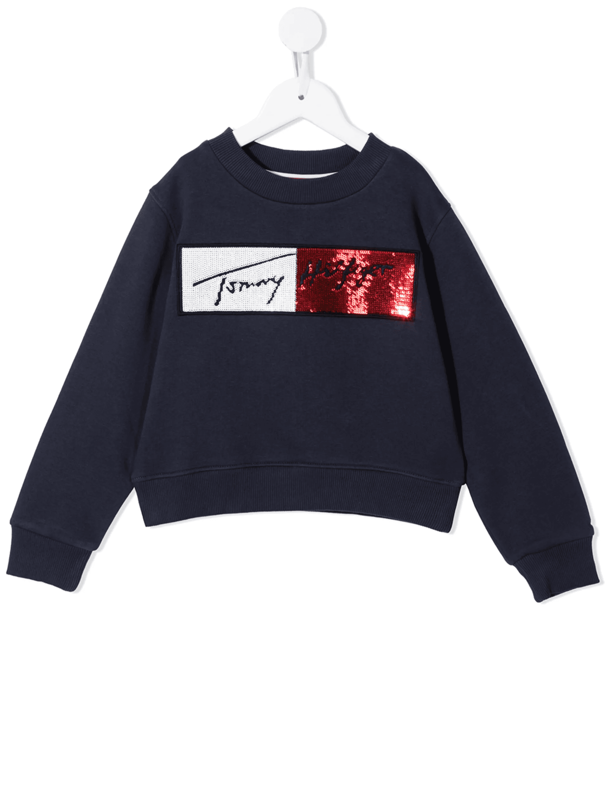 sequin-embellished cotton sweatshirt - Image 1