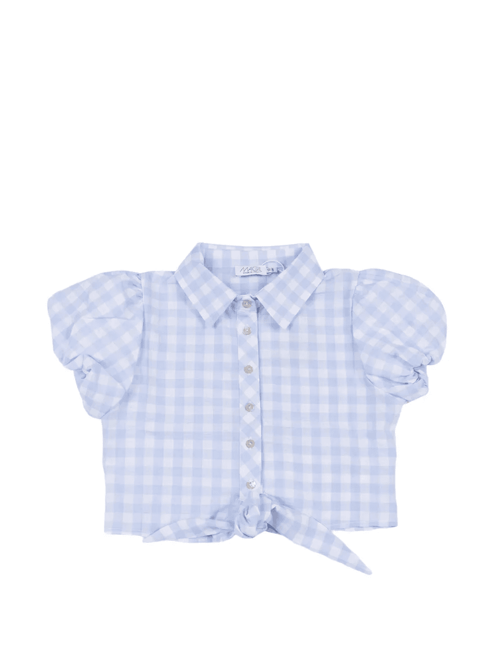 knot gingham shirt - Image 1