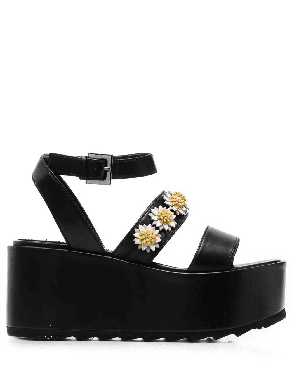 flower-applique sandals - Image 1