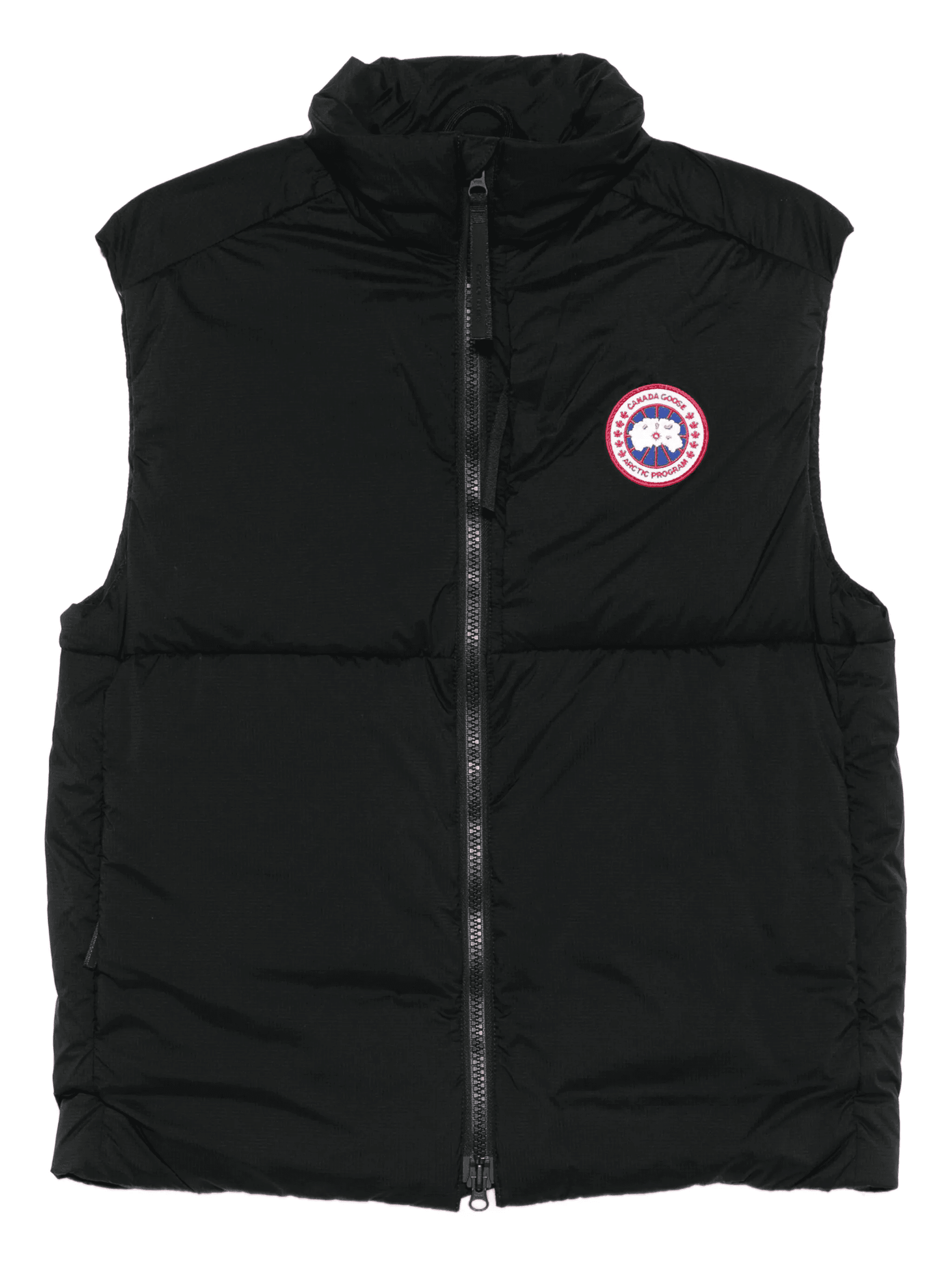 Lodge logo-patch quilted gilet - Image 1