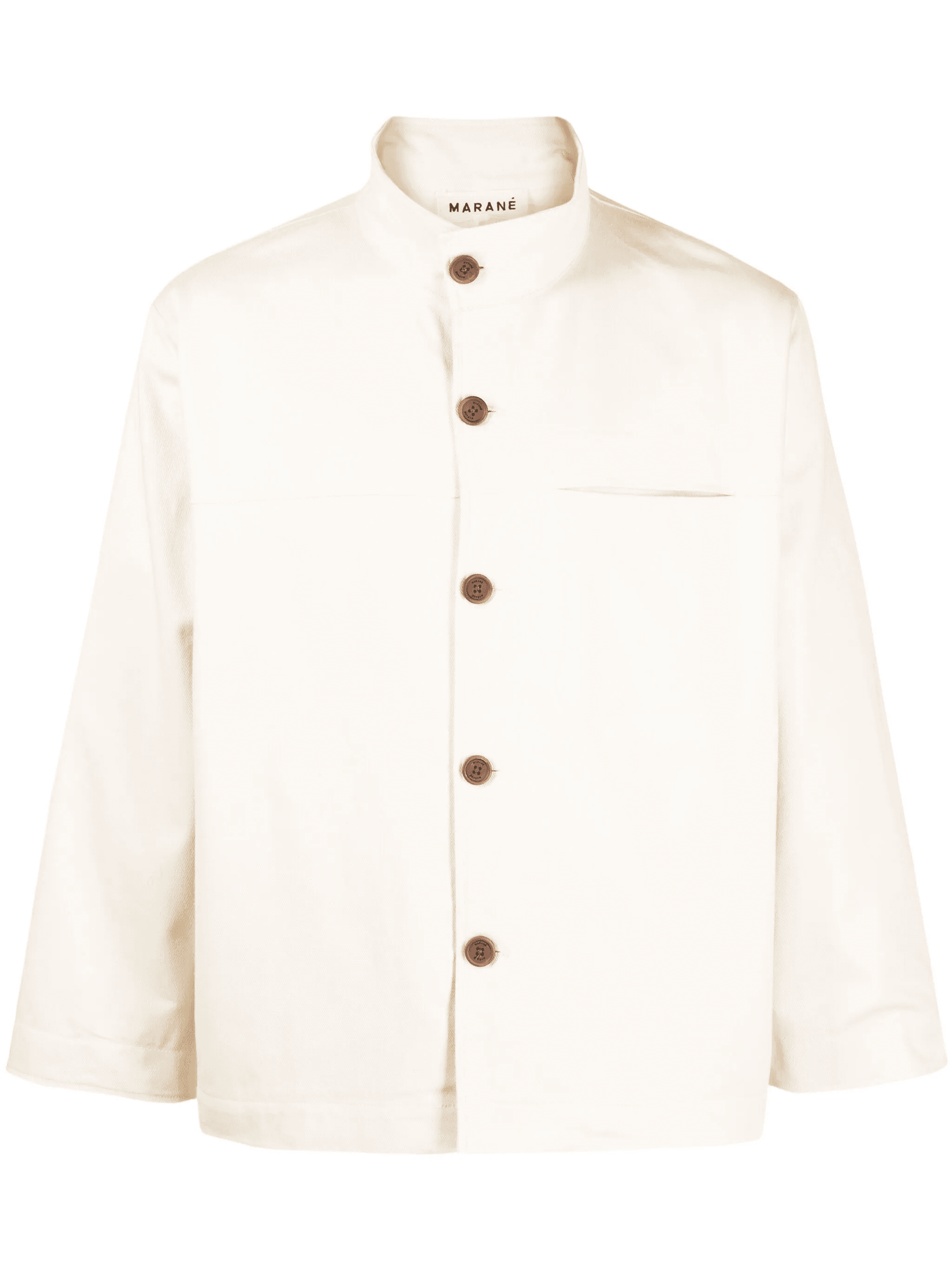 funnel-neck shirt jacket - Image 1