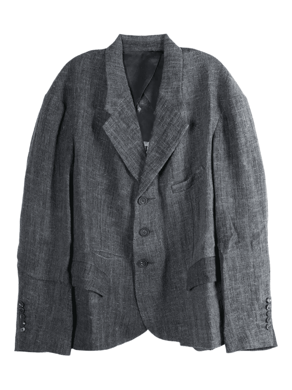 three-button patch-pocket coat - Image 1