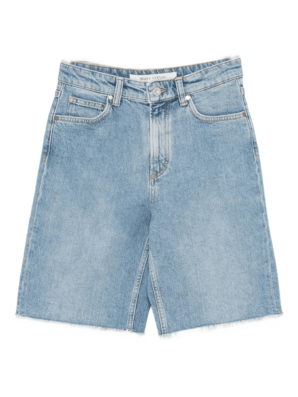 frayed-hem denim shorts - Image 1