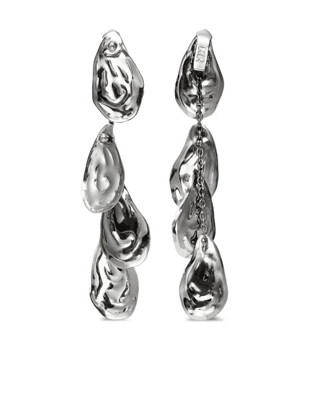 droplet chain earrings - Image 1