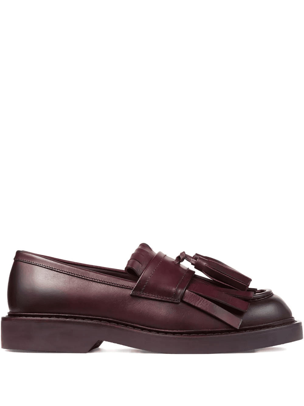 Buff fringe-detail loafers - Image 1