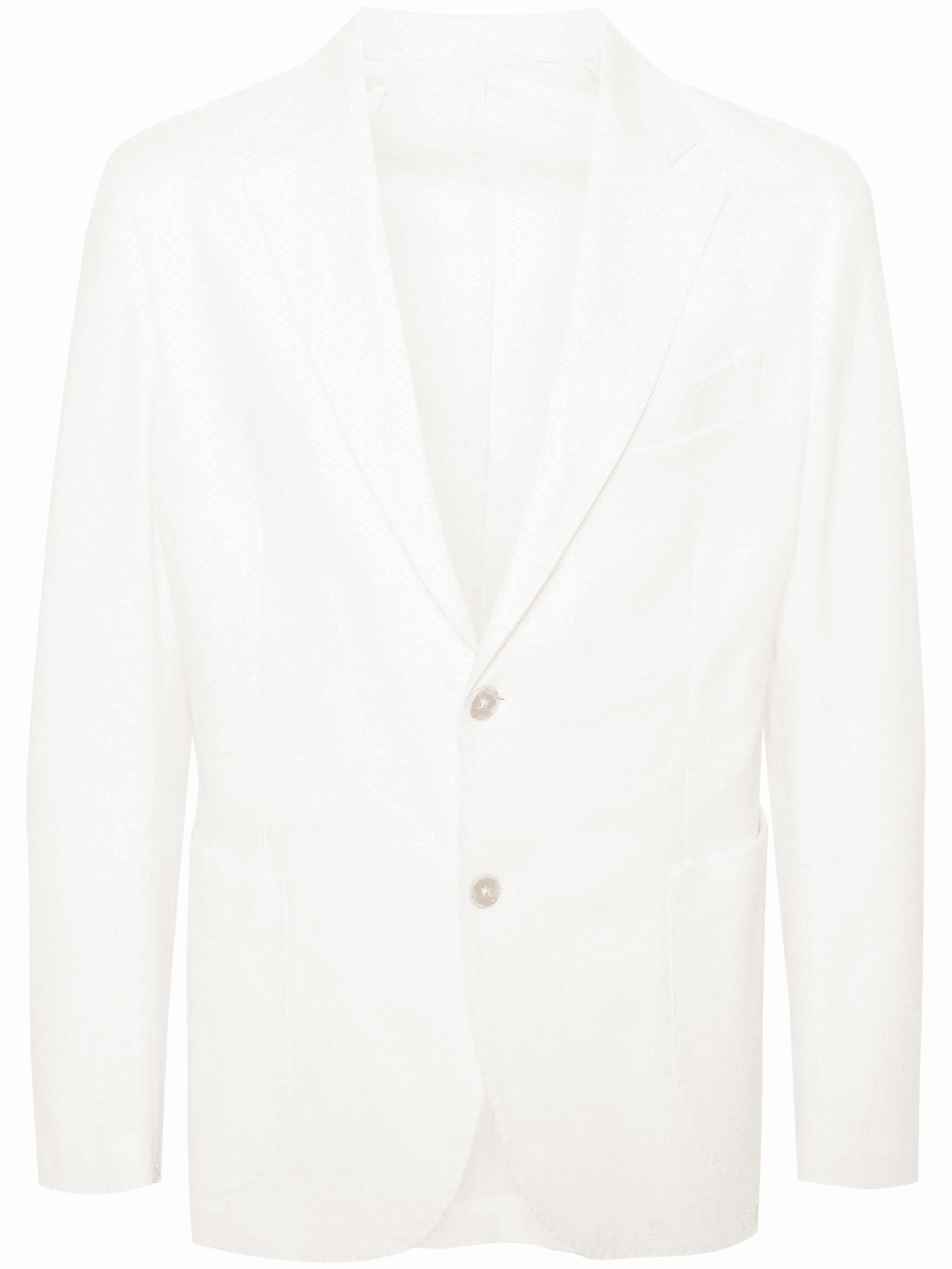 single-breasted cotton blazer - Image 1