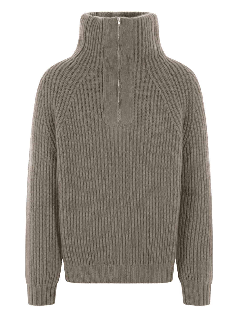 high-neck ribbed-knit sweater - Image 1