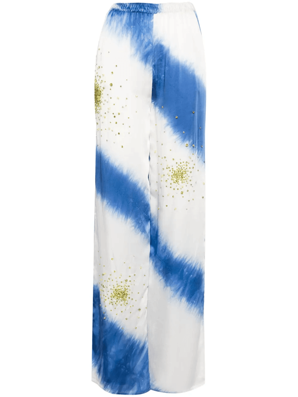 crystal-embellished tie-dye trousers - Image 1