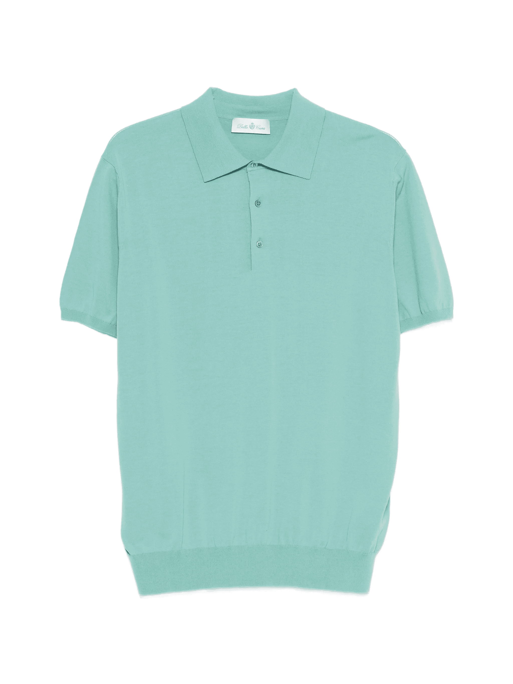 buttoned short-sleeve polo shirt - Image 1