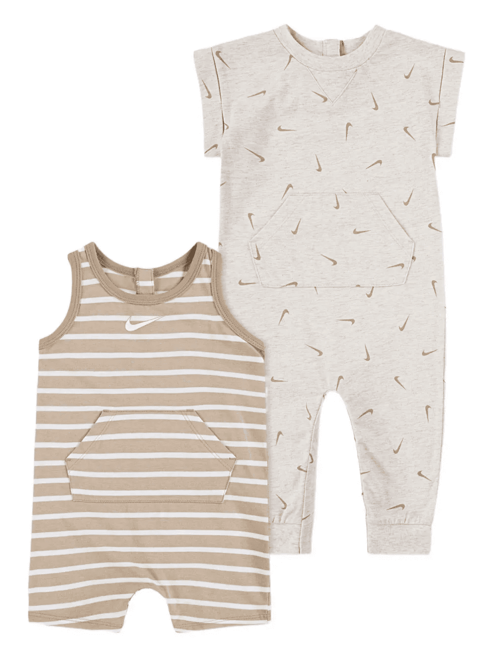striped-print romper set - Image 1