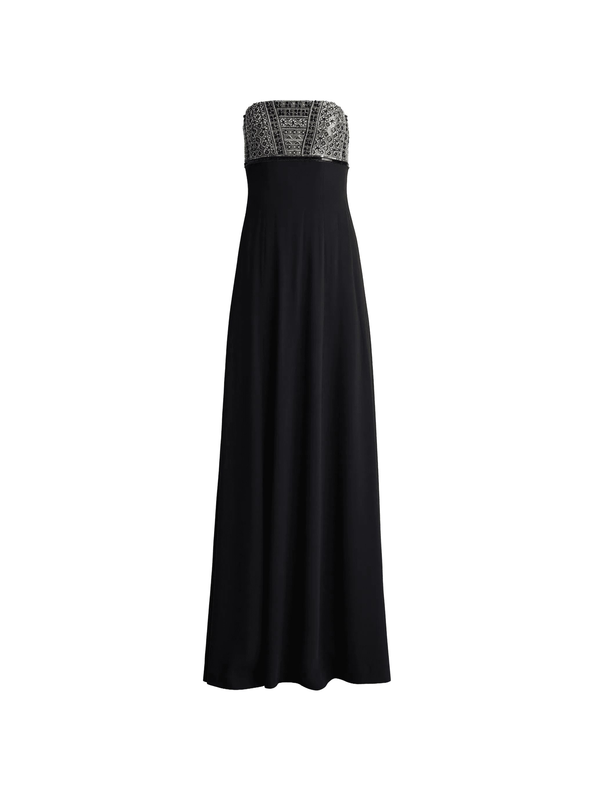 beaded strapless gown maxi dress - Image 1