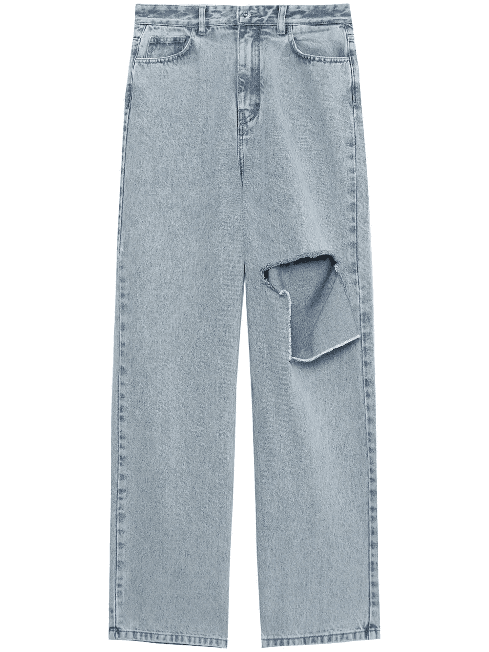 ripped flared jeans - Image 1