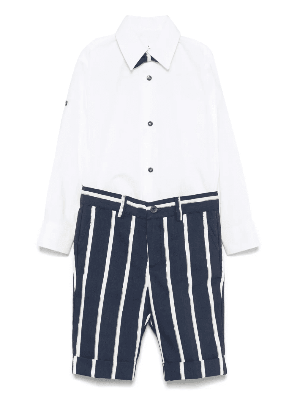 striped shirt and trousers set - Image 1