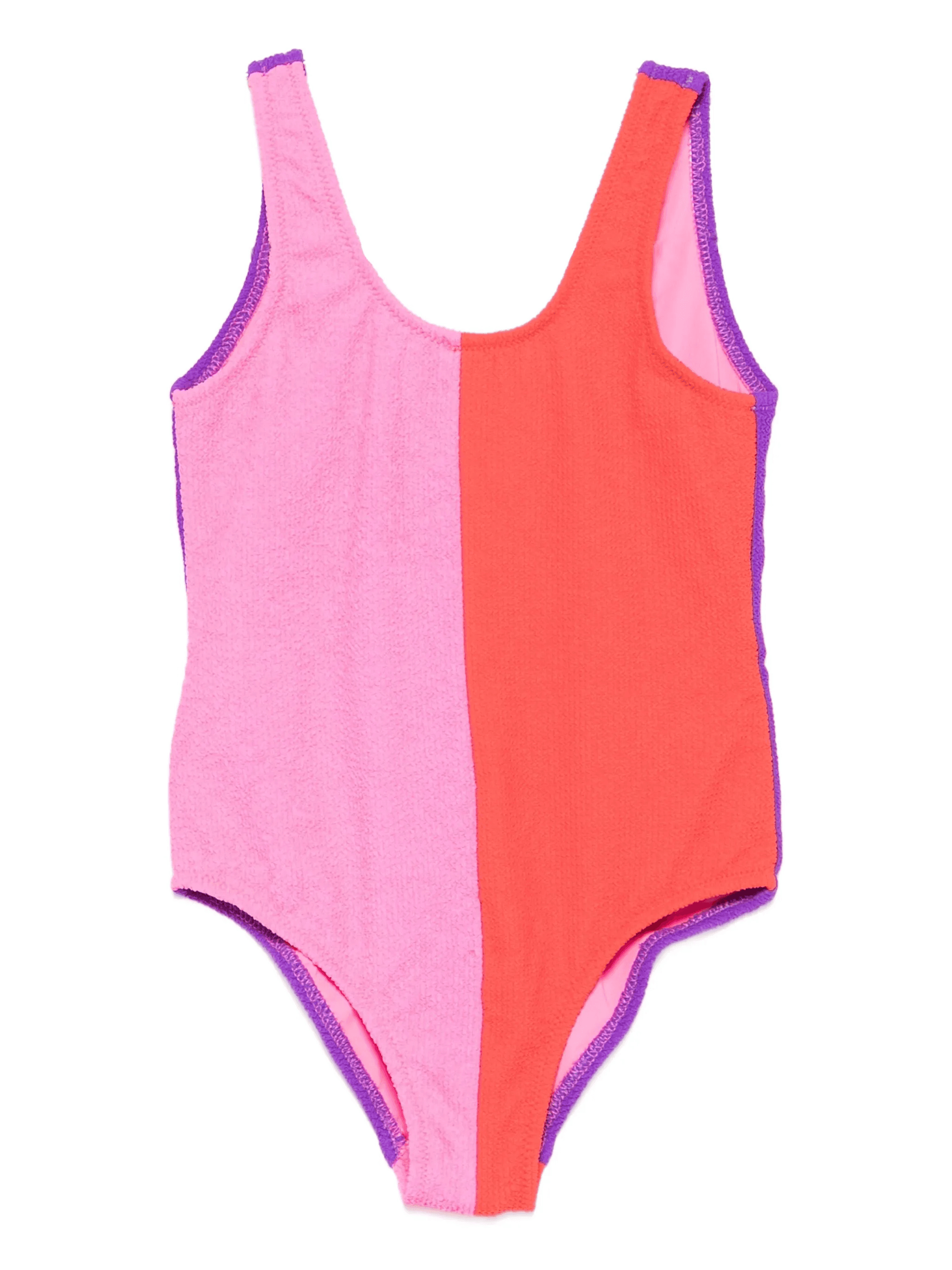 three-tone ribbed swimsuit - Image 1