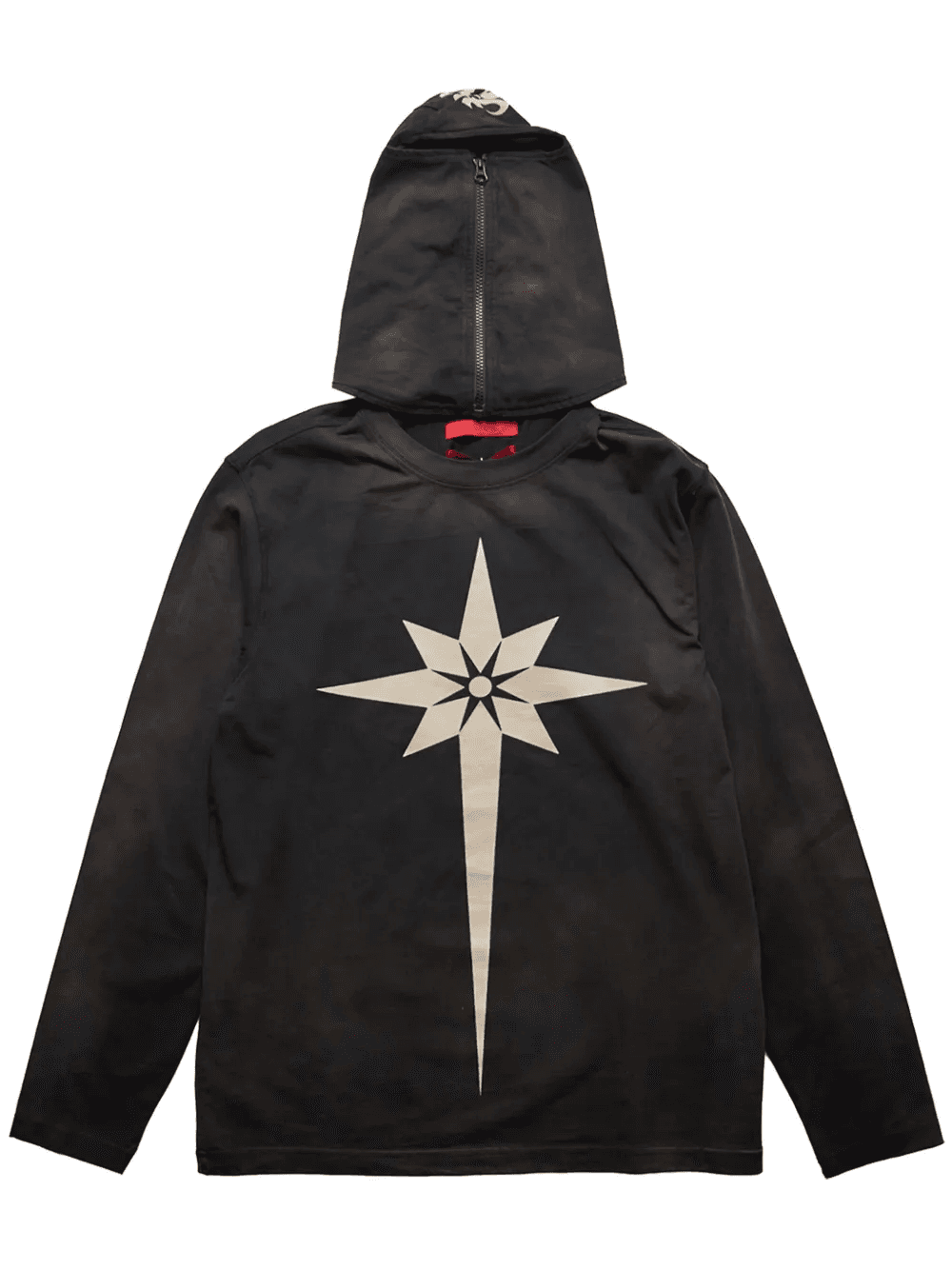 Origami-print hoodie - Image 1