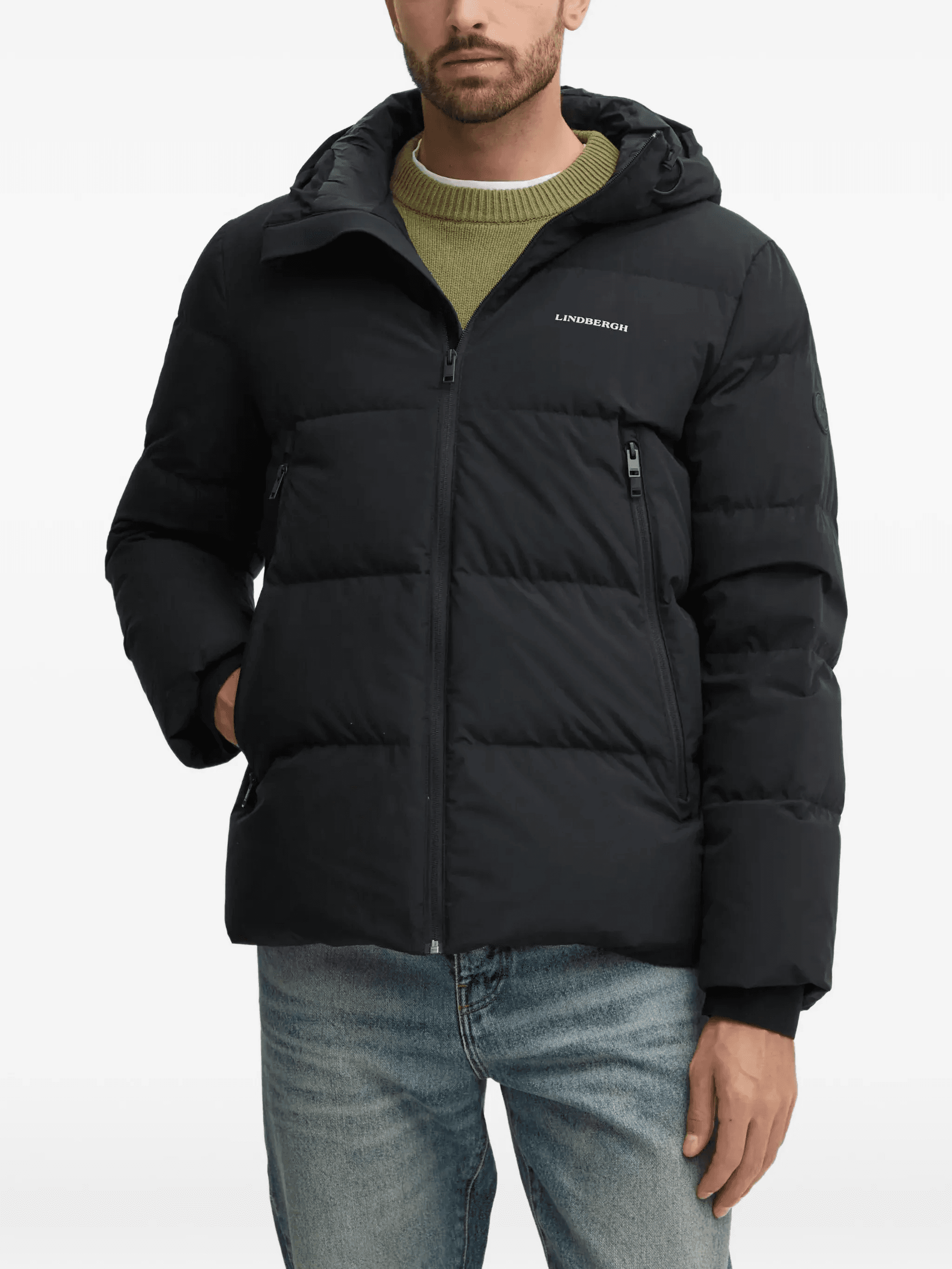 hooded padded jacket - Image 1
