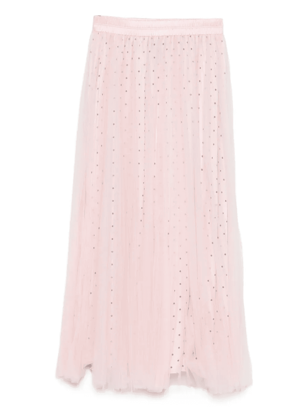 pleated polka-dot midi skirt - Image 1