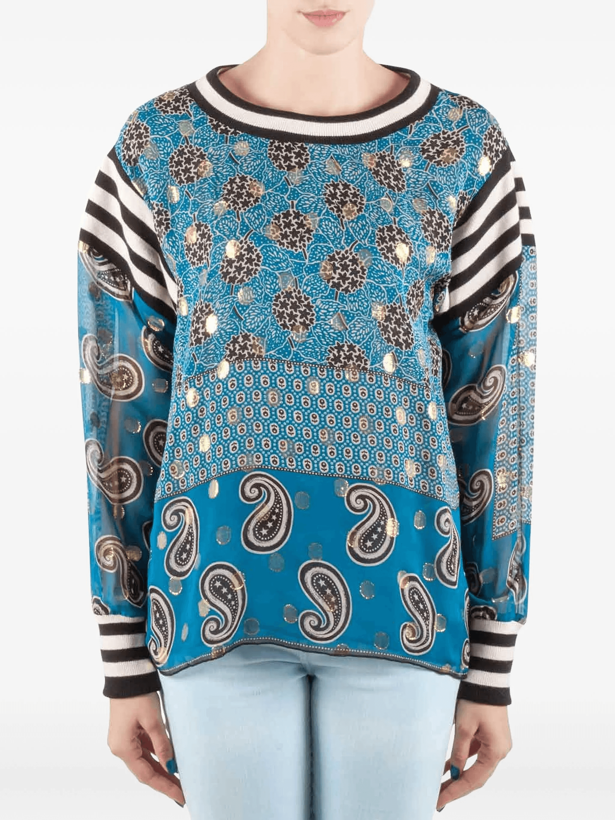 pre-owned paisley-print top - Image 1