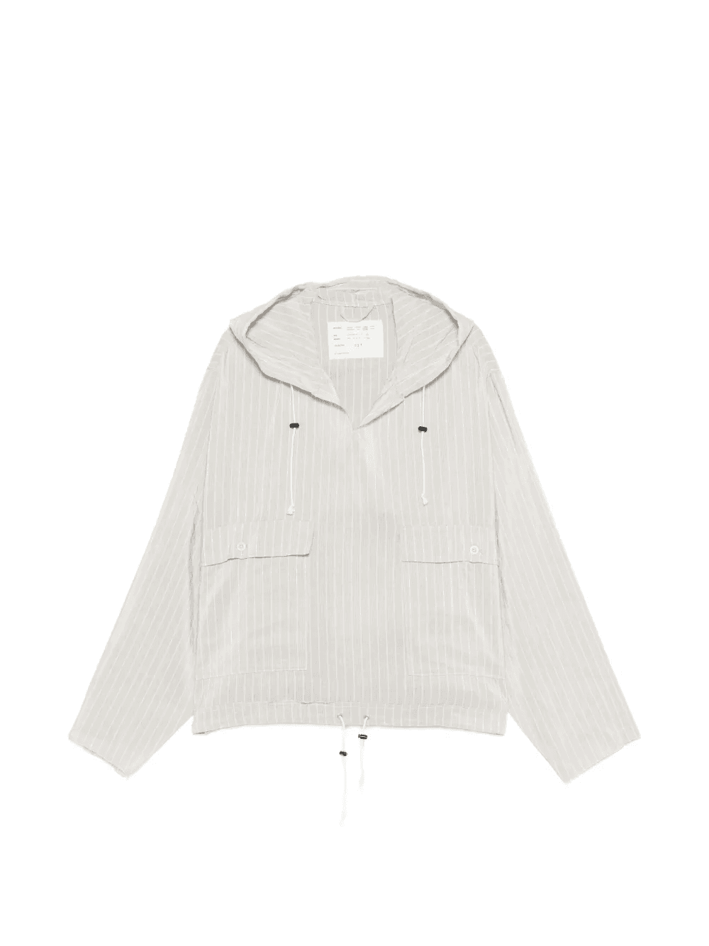 hooded striped jacket - Image 1