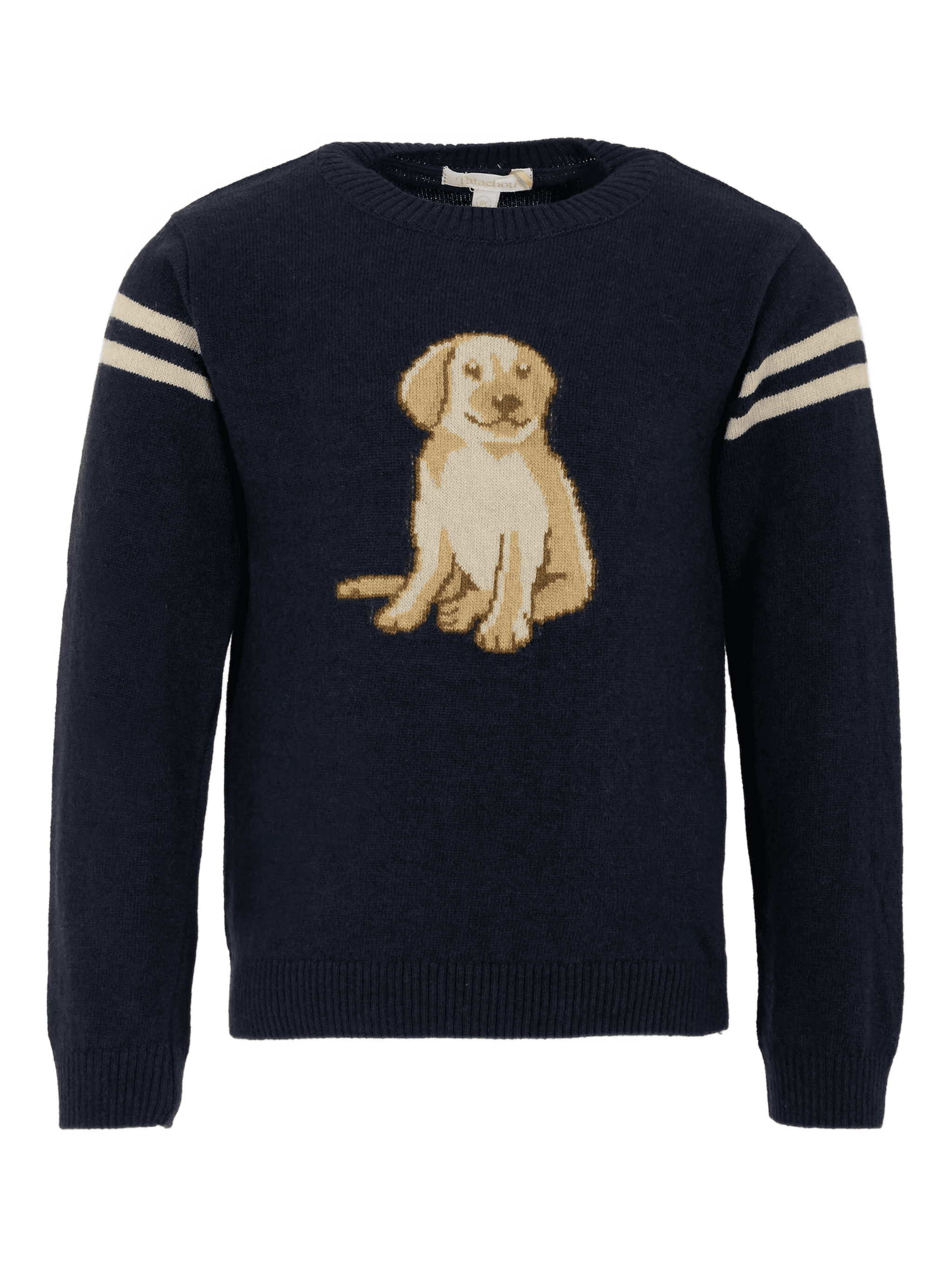 dog-motif striped sweater - Image 1