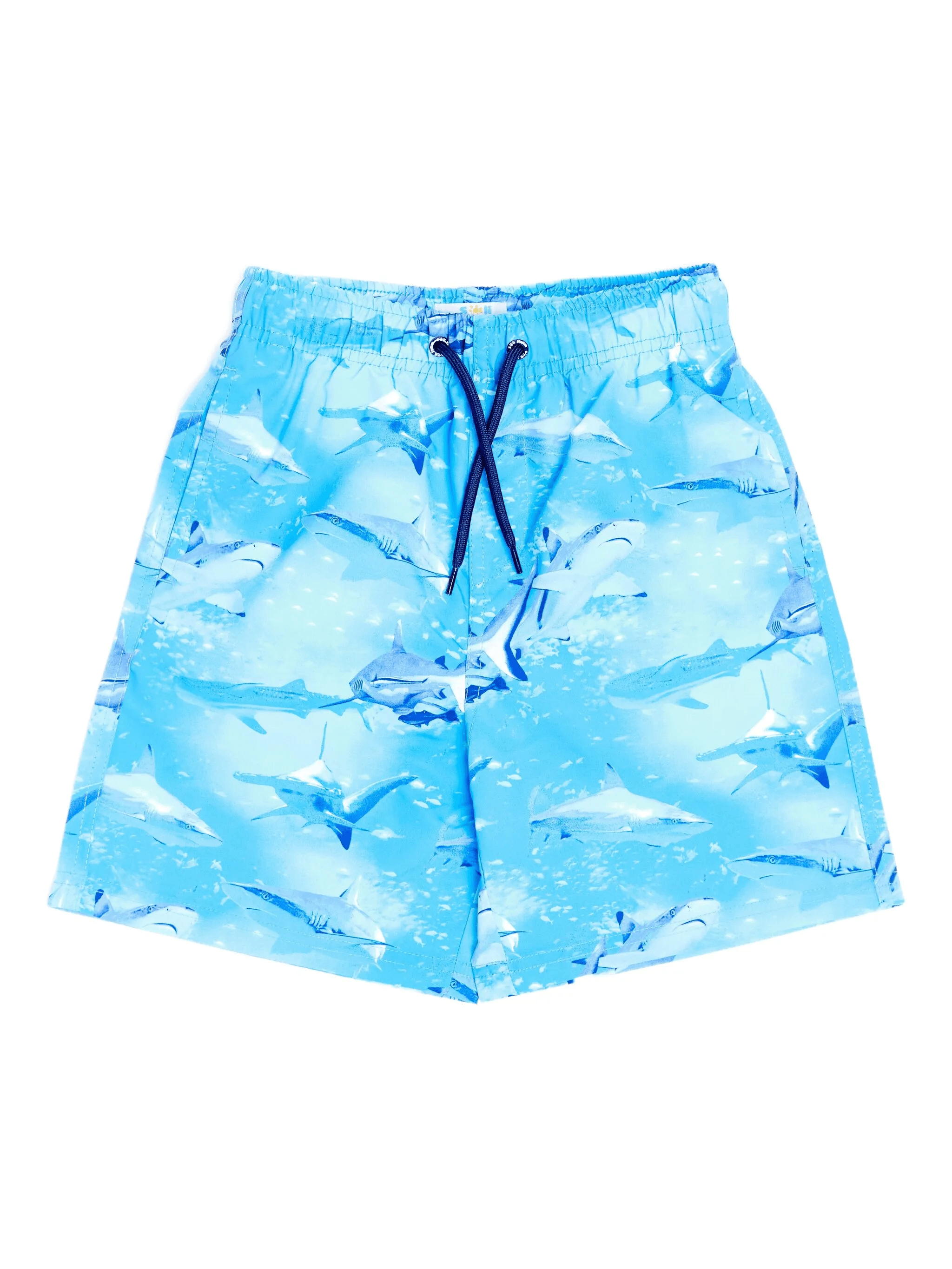 abstract-pattern swim shorts - Image 1