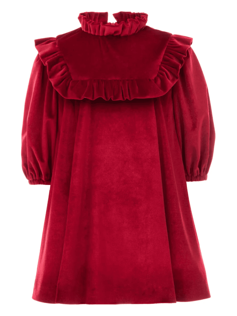 ruffled velvet midi dress - Image 1