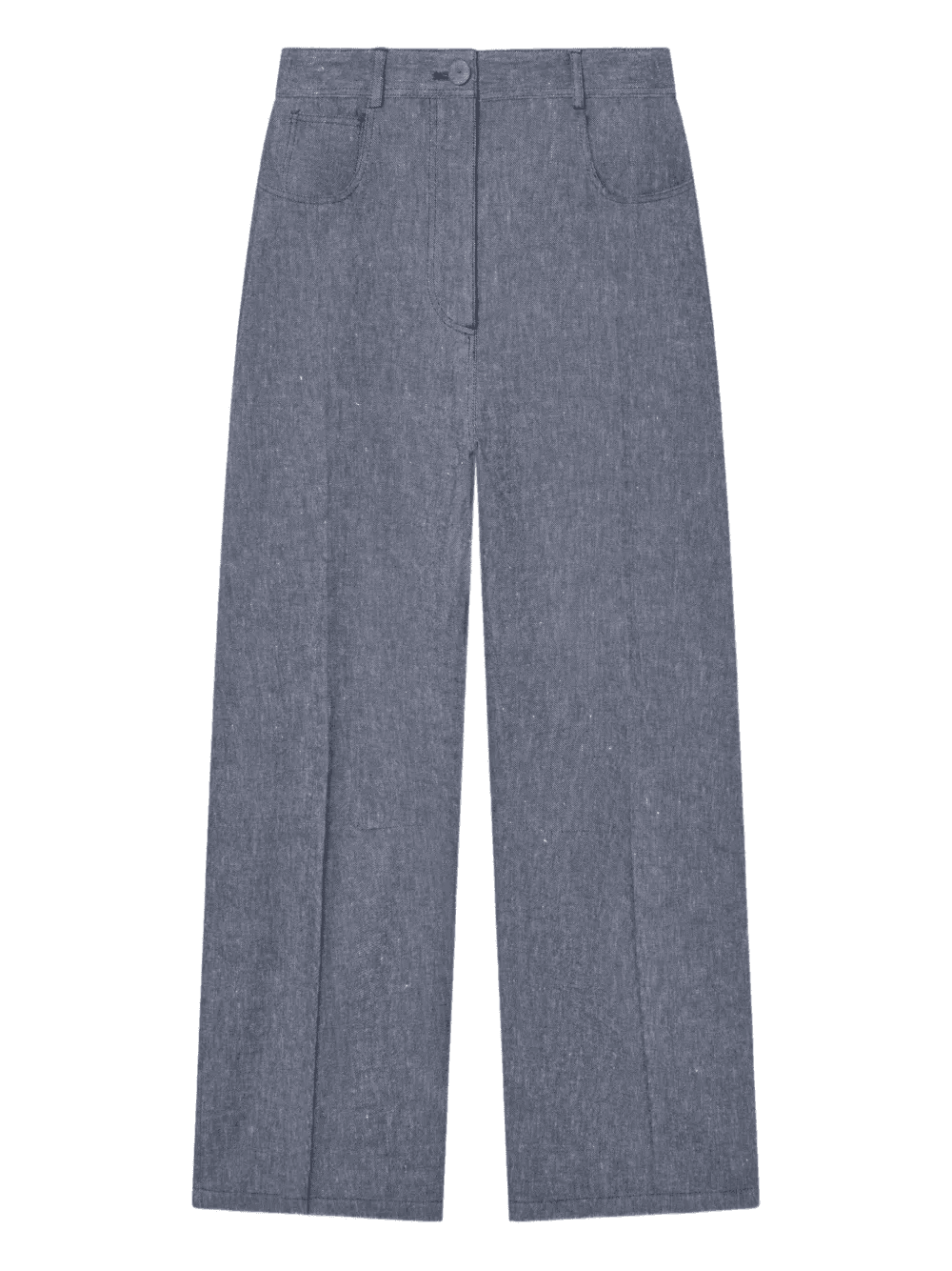 Pella button-fastening wide-leg trousers - Image 1