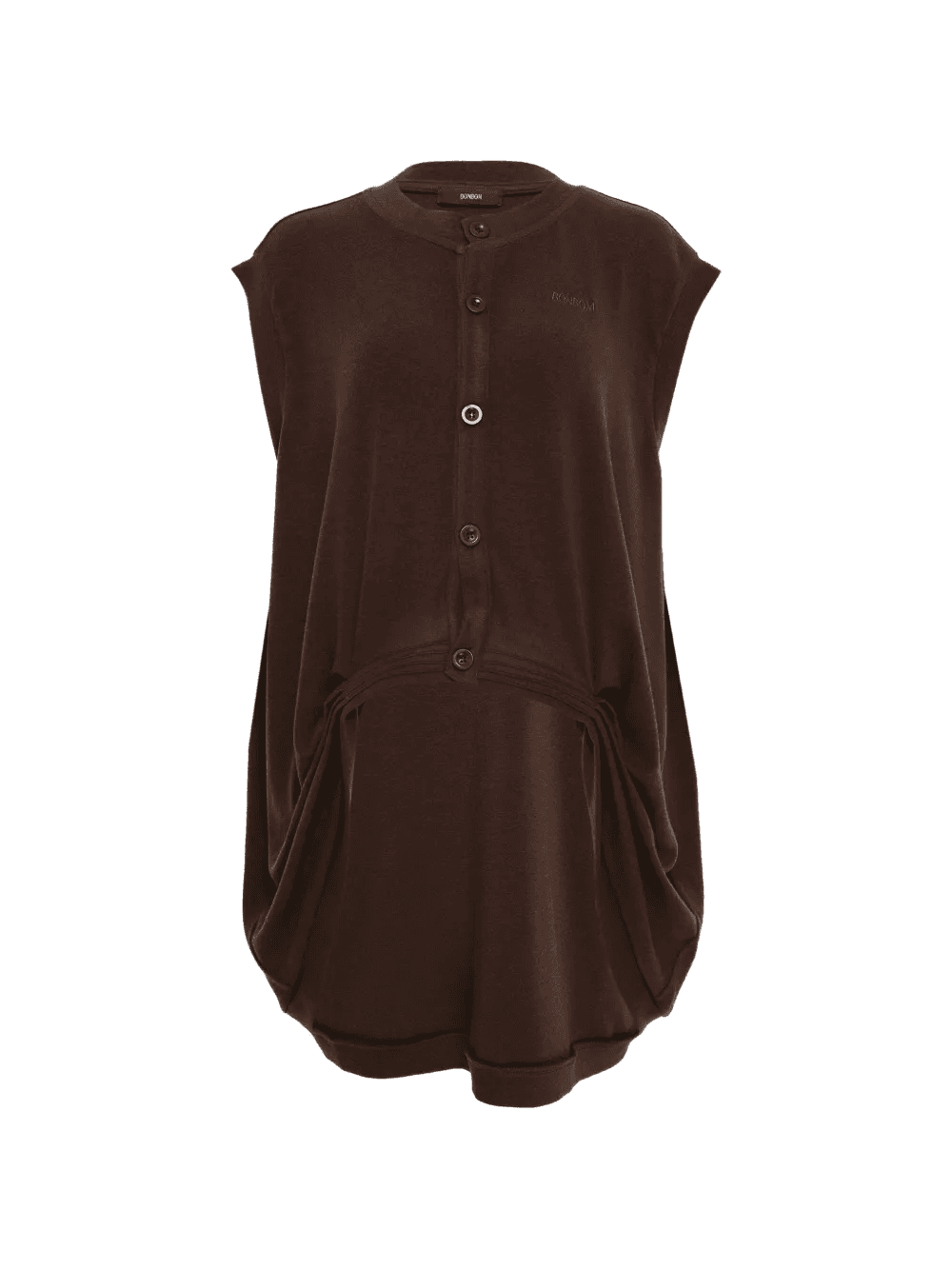 button front drape cardigan - Image 1