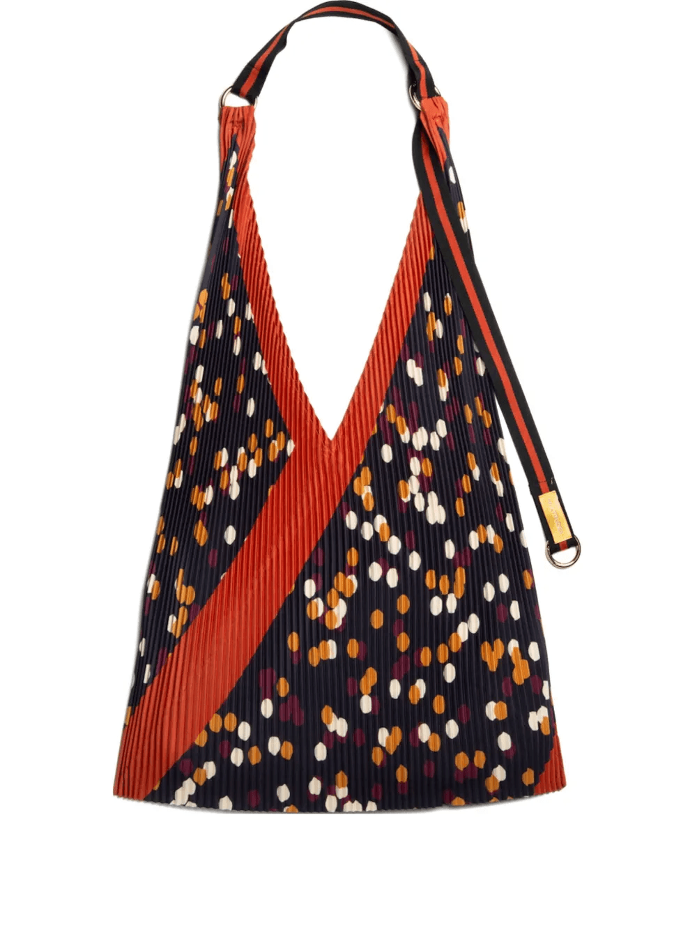 Valeria pleated polka-dot shoulder bag - Image 1