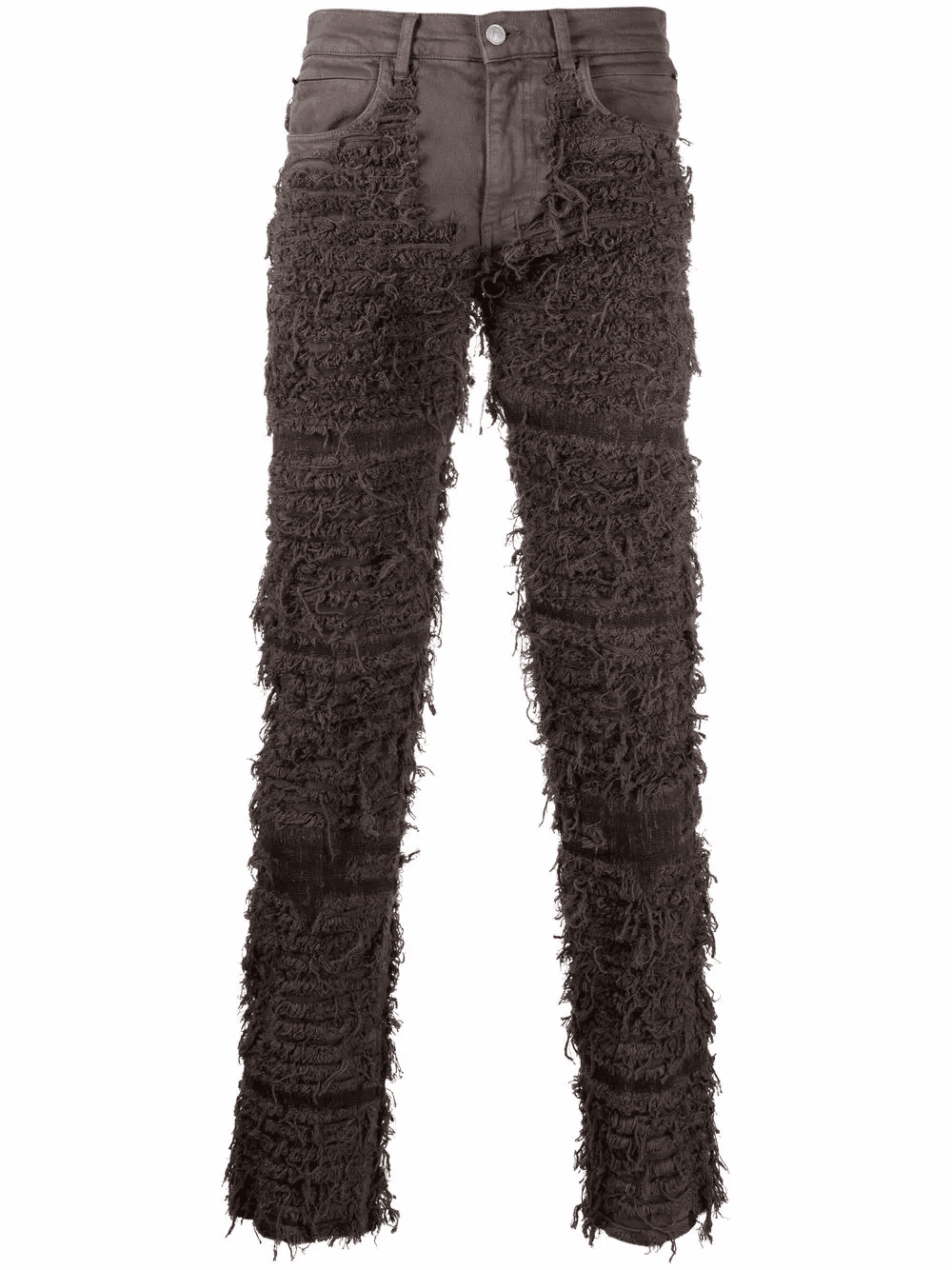 frayed slim-fit jeans - Image 1