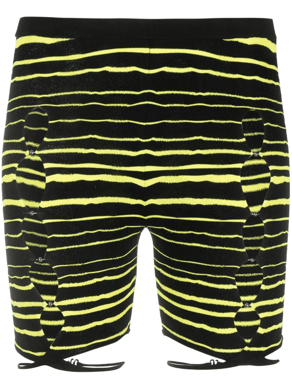 striped cut-out shorts - Image 1