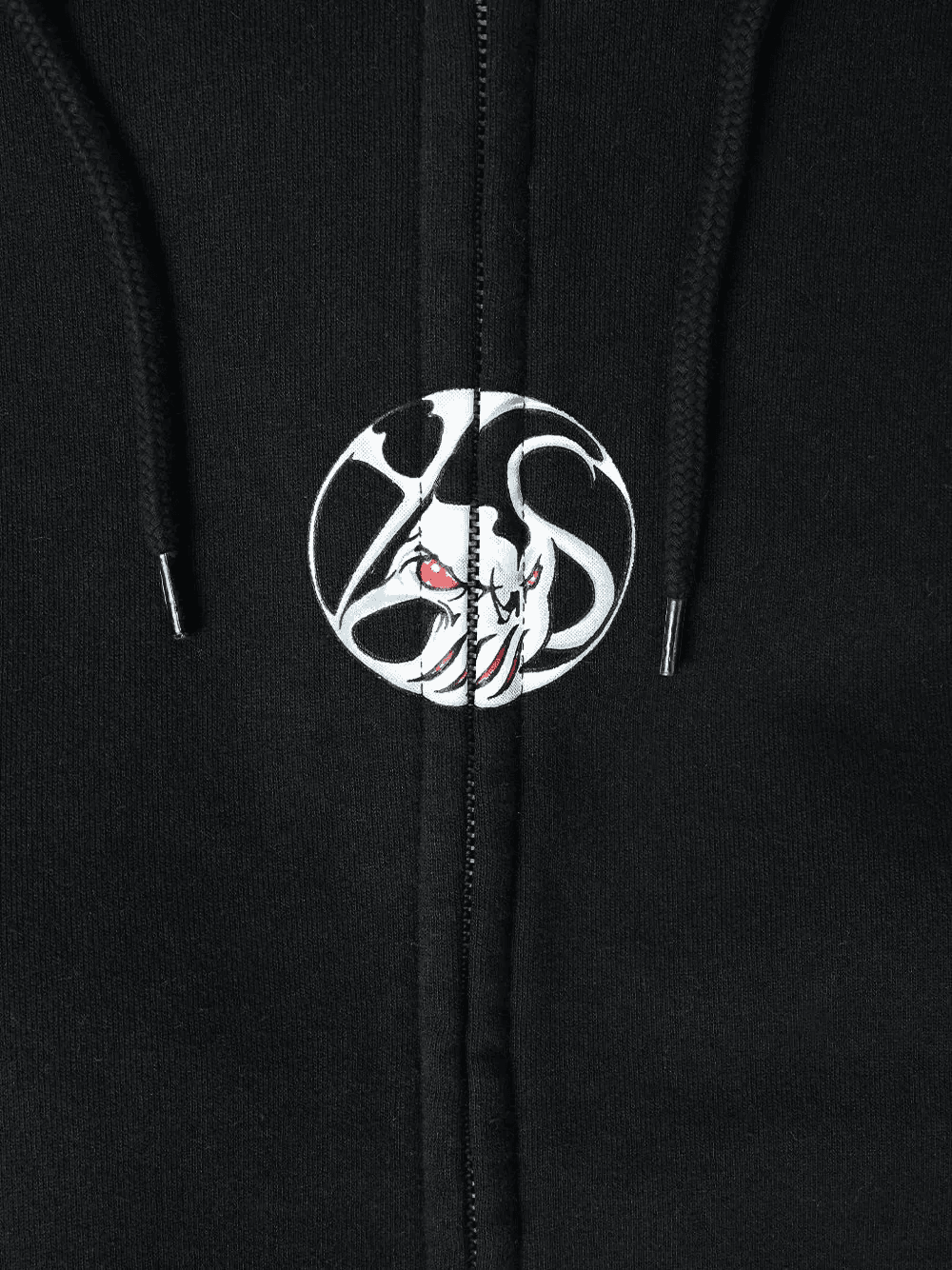 zip screen-printed hoodie - Image 1