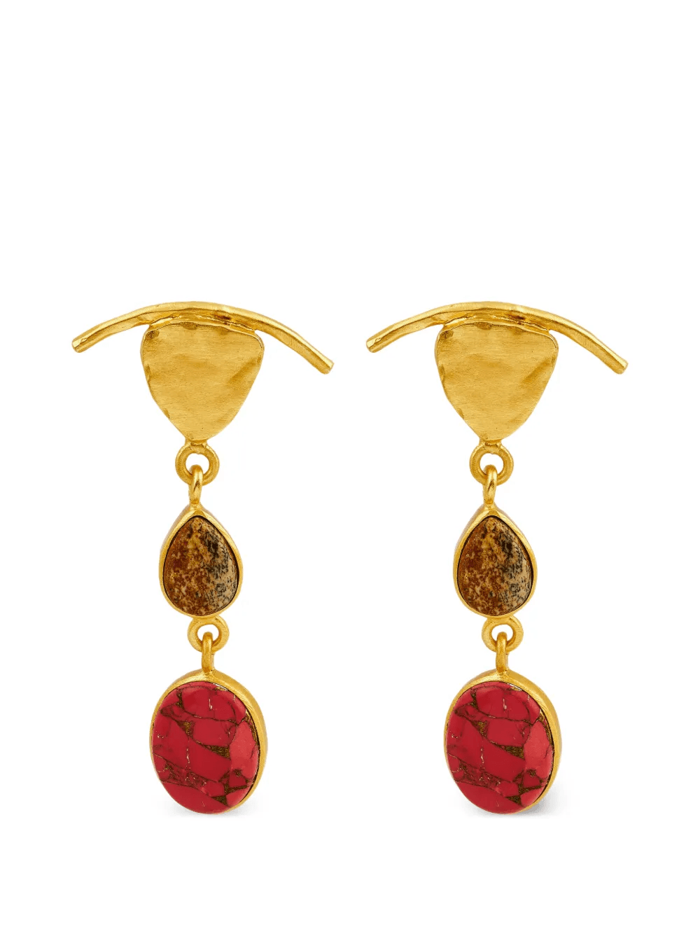teardrop-shape earrings - Image 1