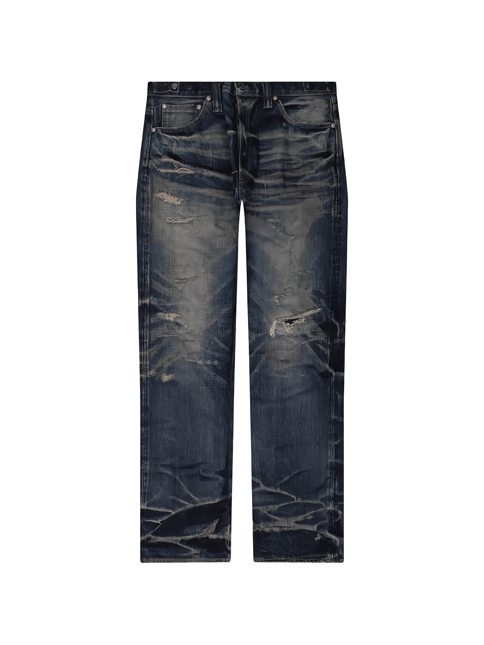 repaired straight jeans - Image 1