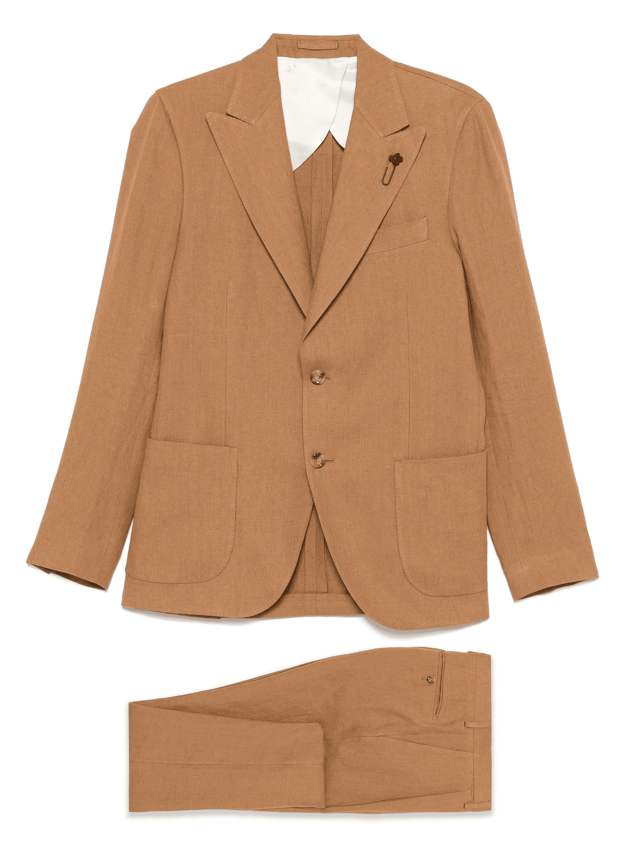 brooch-detail suit - Image 1