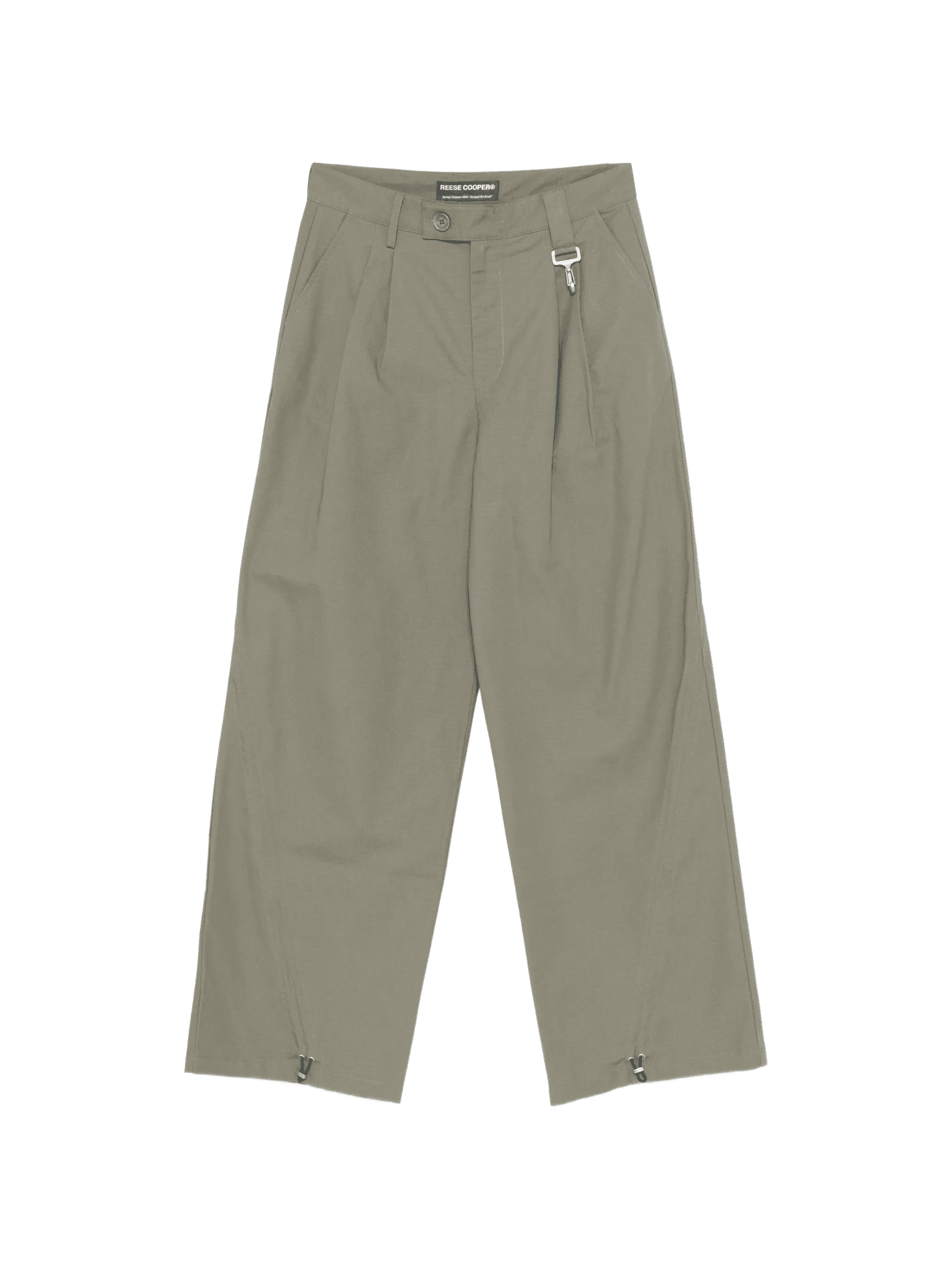 ripstop pleated trousers - Image 1