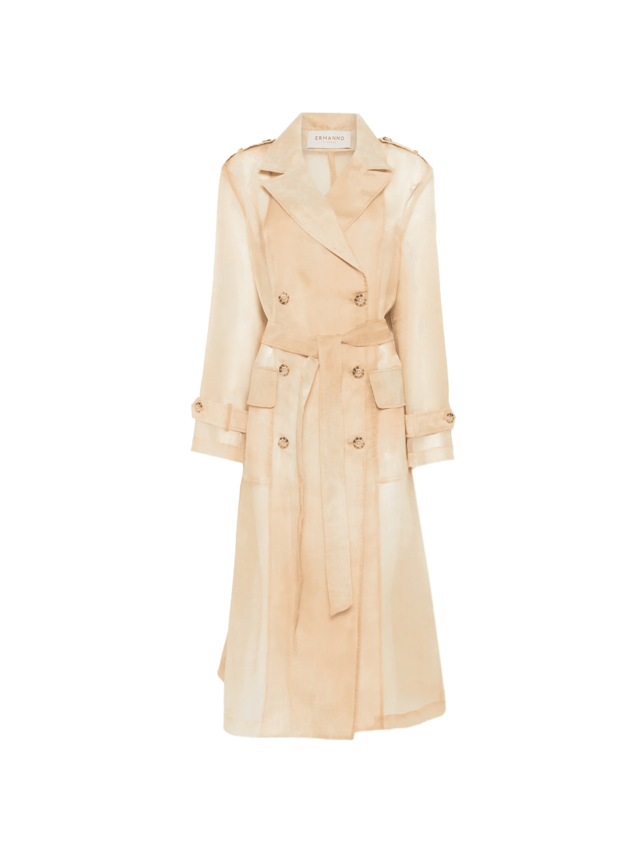 double-breasted belted jacket - Image 1