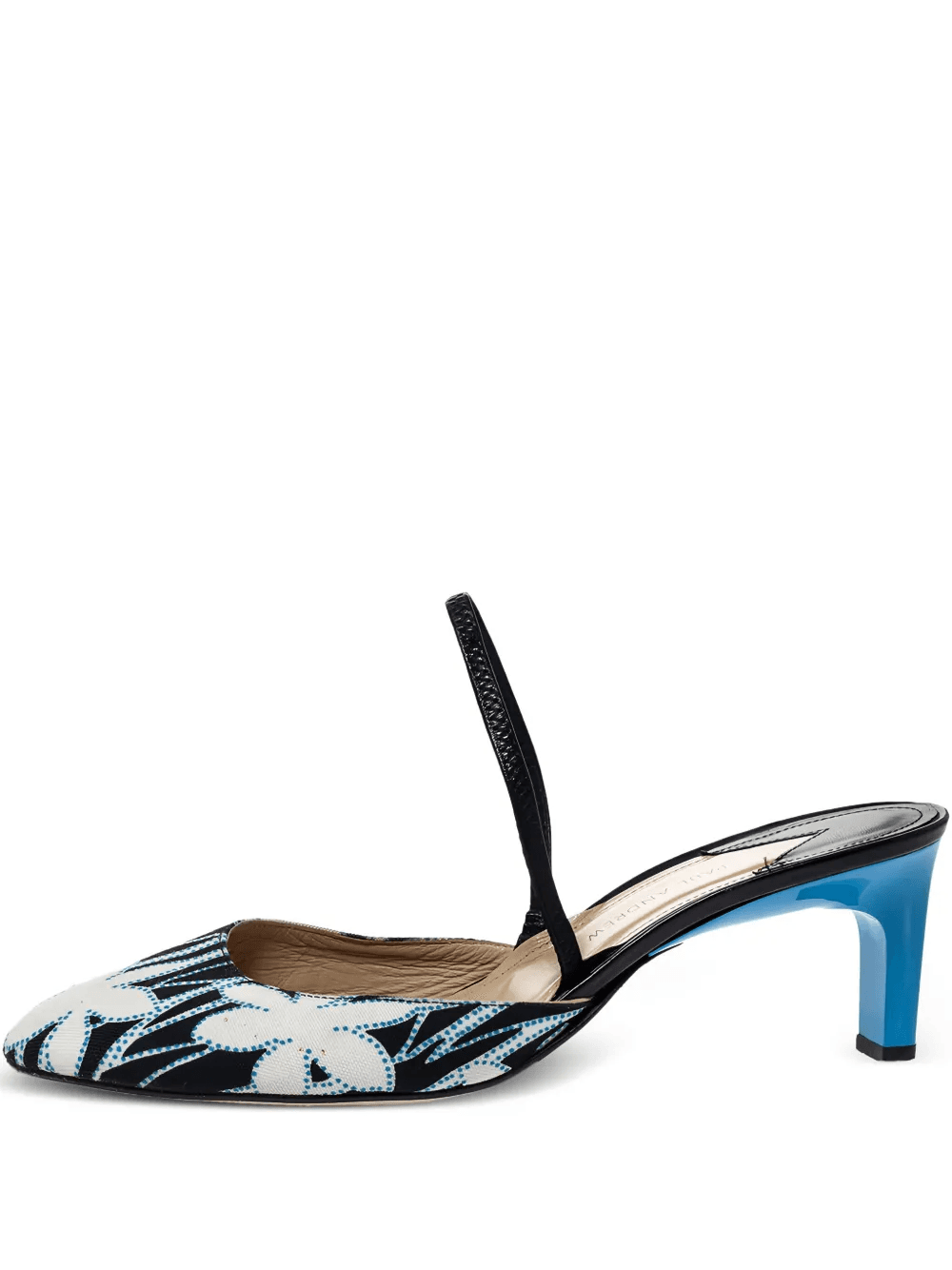 pre-owned 65mm Celestine floral-print slingback pumps - Image 1