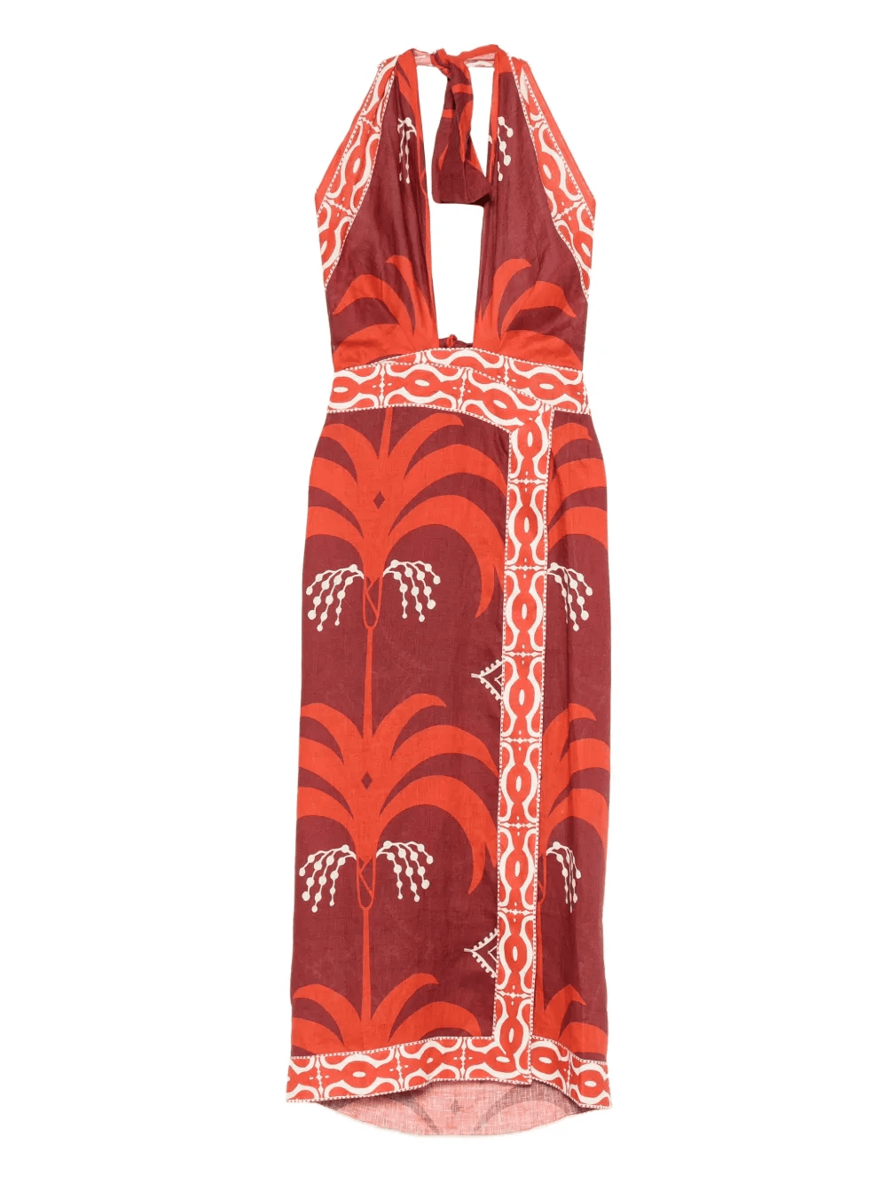 Buen Viento printed halterneck dress - Image 1