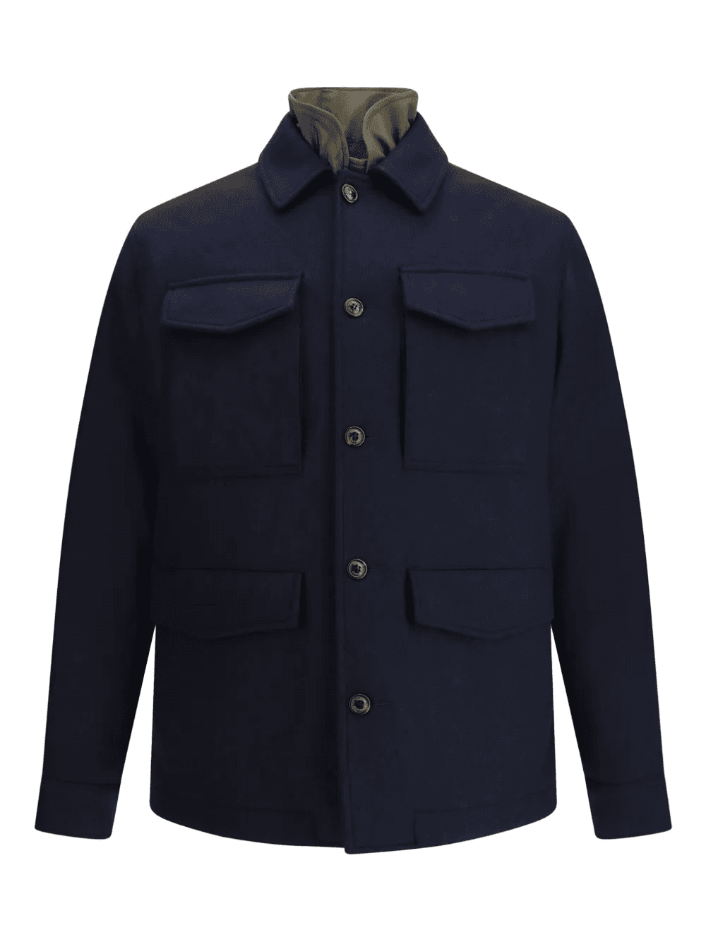 button-fastening flap-pocket jacket - Image 1