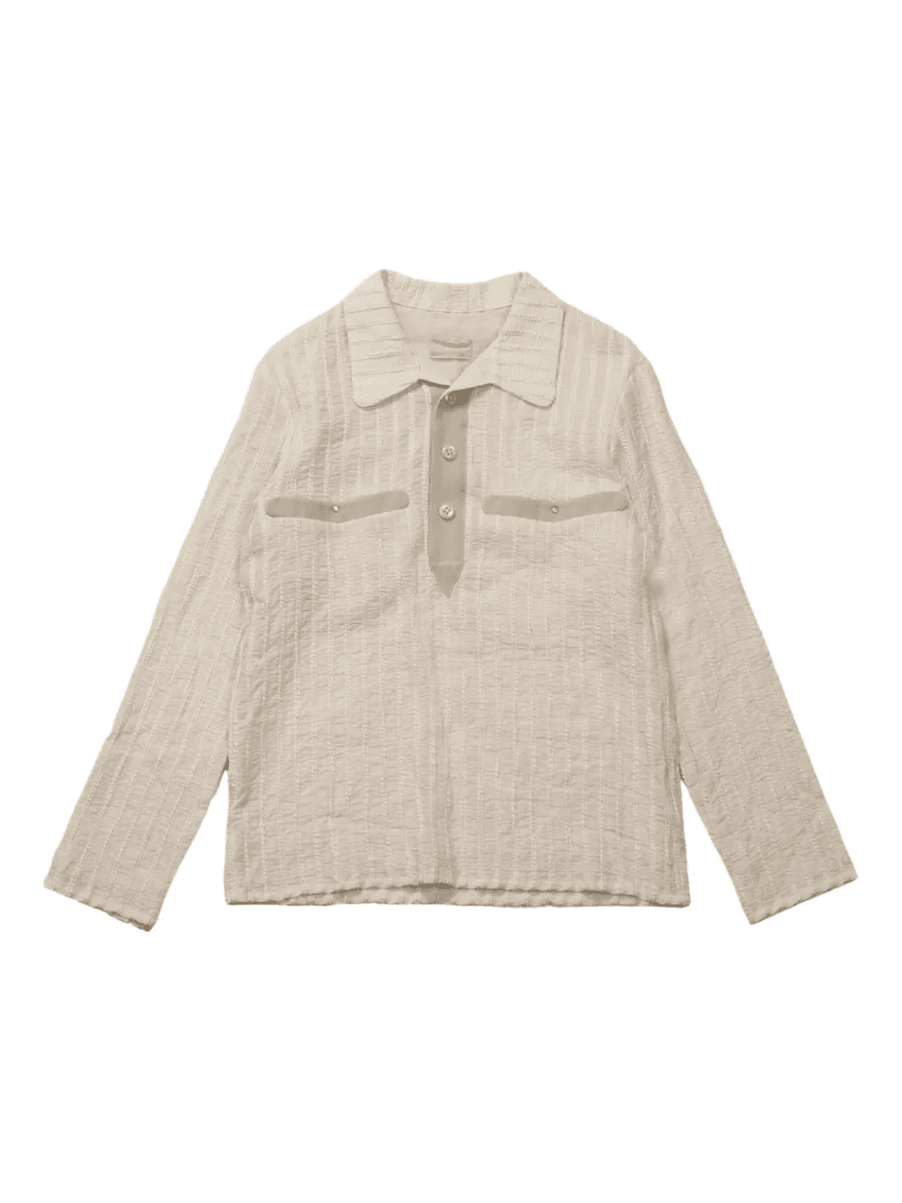 textured two-pocket shirt - Image 1