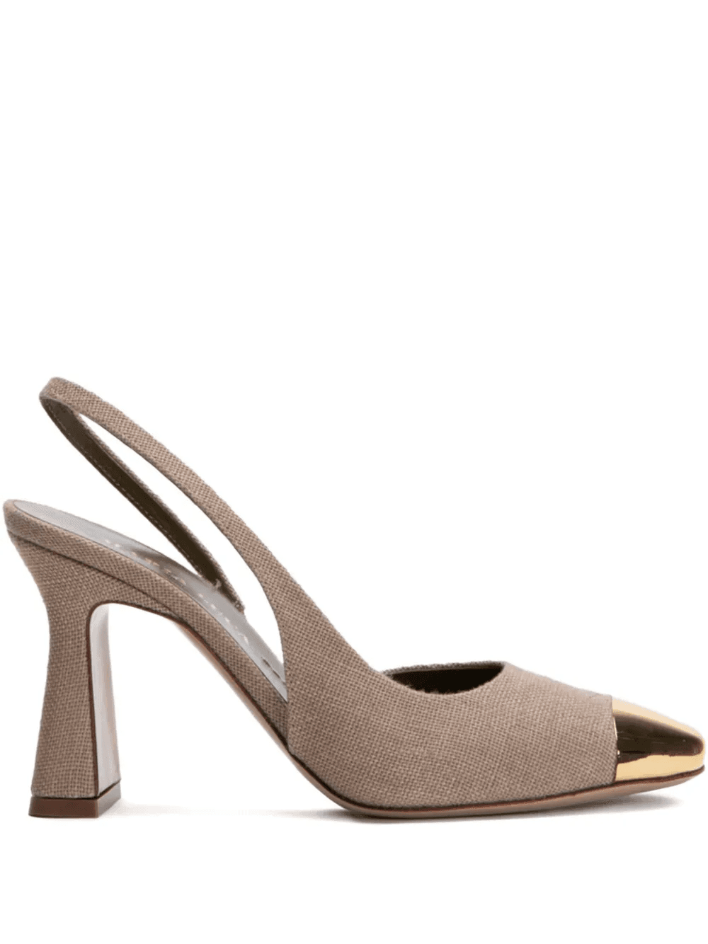 90mm slingback metal-toe pumps - Image 1