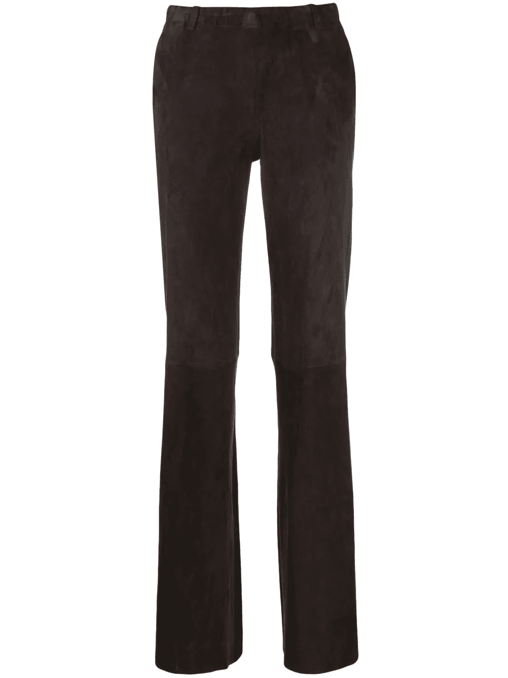 flared suede trousers - Image 1