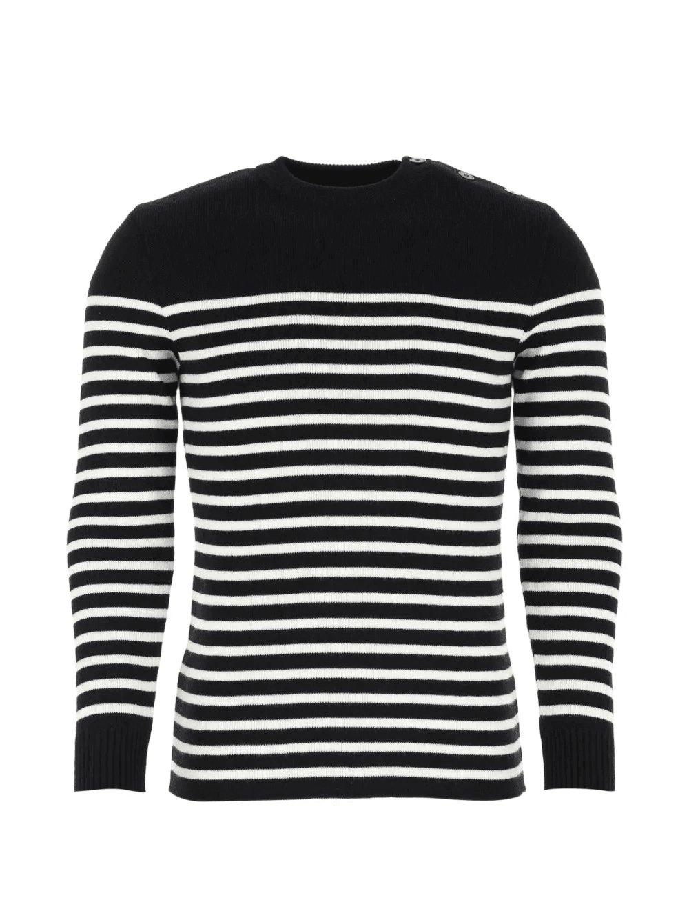 Rochefort button striped jumper - Image 1