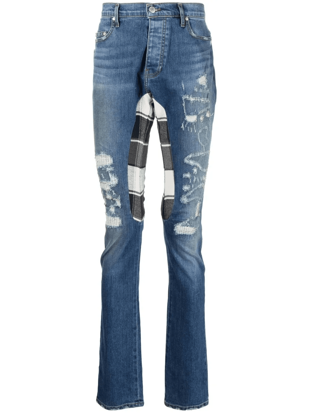 distressed skinny jeans - Image 1
