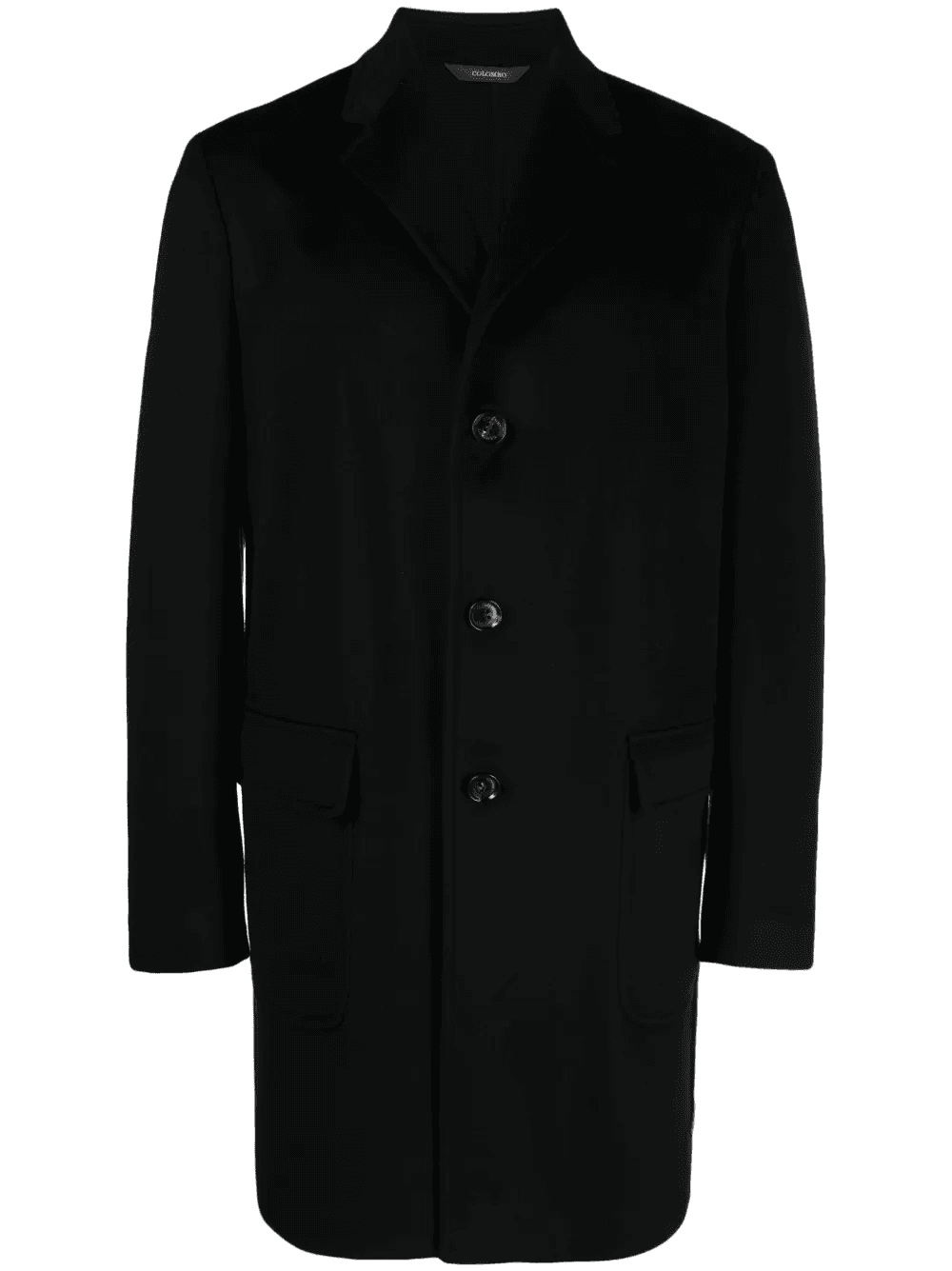 notched-collar single-breasted coat - Image 1
